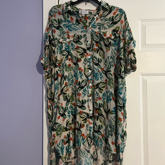 Lost + Wander Tropical Print High Low Dress - Picture 1 of 1